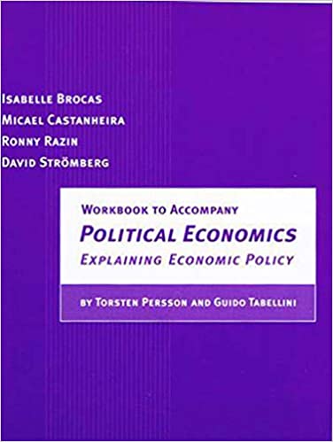 Workbook to Accompany Political Economics BY Brocas - Scanned Pdf